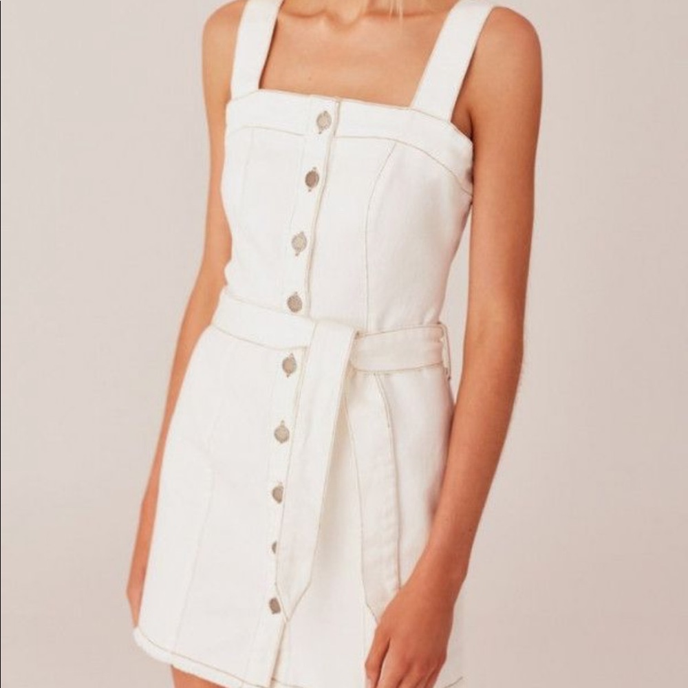 The fifth label white denim dress w belt.
